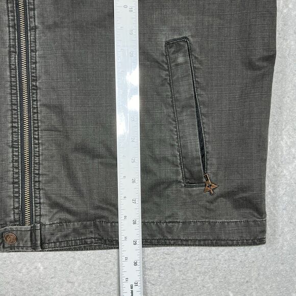 LRG Lifted Research Group Hooded Denim Anorak Jacket Men’s XL Full Zip Up Gray - Picture 8 of 13